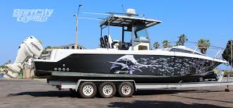 We're still wrapping a super air. Boat Wraps