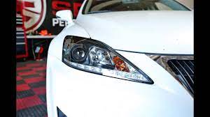 The sylvania silverstar® ultra high performance halogen headlight is our brightest downroad and whiter light. Spyder Auto How To Install 2006 2010 Lexus Is250 350 Led Headlights Youtube