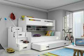 Si tratta di un prodotto artigianale di ottima qualità. Letto A Castello Con Letto Per Gli Ospiti In 5 Colori Per Bambini 200x120 E 200x80 Con 3 Materassi In Regalo Midi 3