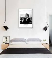 A gallery wall is a quick way to add personality to any space, bedroom included. Paul Newman Printable Men Prints Wall Art Male Living Space Gentleman Man Gift Minimal Print Man College Bedroom Decor Bedroom Interior Interior Design Bedroom