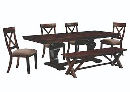Select from round, oval, rectangular, and extension dining tables; Windville Rectangular Dining Room Table W 4 Upholstered Side Chairs Bench Ashley Furniture Homestore Independently Owned And Operated By Johnny S Furniture Group