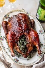 Spread bread stuffing evenly over the turkey cavity. Five Spice Roasted Duck Cooking Therapy