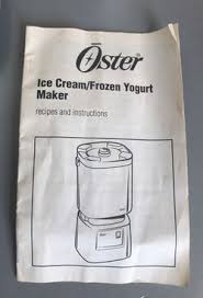 Sunbeam ice cream maker recipes. Oster Quick Freeze Sunbeam Electric Ice Cream Frozen Yogurt Maker For Sale In Little River Sc Offerup