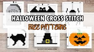 Free counted cross stitch halloween patterns. Free Halloween Cross Stitch Patterns Bundle 365 Days Of Dana