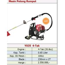 Kekuatan yang dimiliki tenaga mesinnya adalah sebesar 6500 rpm. Mesin Potong Rumput Yamamax Yx35 4 Tak Powerfull Brush Cutter Yamamak Pro Yx 35 High Quality Shopee Indonesia
