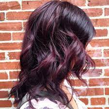 Burgundy Purple Curls Spring Hair Color Dark Purple Hair Blackberry Hair Colour