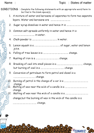 States Of Matter Solid Liquid Gas Worksheets Matter Worksheets States Of Matter States Of Matter Worksheet