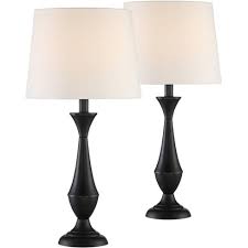 Jonathan adler versailles contemporary accent lamp features number of bulb: 360 Lighting Modern Accent Table Lamps Set Of 2 Black Metal White Linen Tapered Drum Shade Living Room Bedroom Bedside Nightstand Target