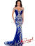 Royal Blue And White Wedding Dress
