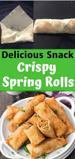 Spring Rolls Recipe How To Make Spring Rolls Cubes N Juliennes Recipe In 2020 Veg Snacks Recipes Spring Roll Recipe