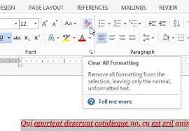 On the edit menu, click clear and then select clear formatting. How Do You Remove Formatting In Word 2013 Solve Your Tech