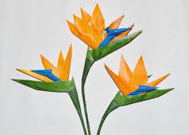 Origami Bird Of Paradise Flower Birds Of Paradise Flower Origami Bird Paper Flowers