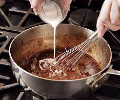 To make a cornstarch slurry, we generally use a 1:1 ratio of cornstarch to water. Working With Cornstarch Article Finecooking
