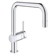 Grohe offers kitchen faucets in a wide range of styles, and a huge selection of features that have been engineered to bring convenience and efficiency into the kitchen. Single Handle Pull Down Kitchen Faucet Dual Spray 6 6 L Min 1 75 Gpm