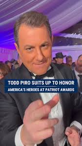 Todd Piro TV says "we're going to have a great time celebrating the people  that should be celebrated—America's heroes" at the 2024 Fox Nation  #PatriotAwards