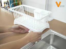 Buy kitchen sinks at screwfix.ie. Daisu Deluxe Kitchen Dish Sink Drainer Drying Rack Basket Holder Organizer Tray Youtube