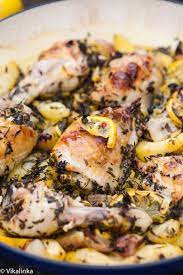 Roast Chicken With Jerusalem Artichokes And Lemons Vikalinka Jerusalem Chicken Recipe Chicken Recipes Healthy Cooking