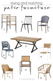 Mix And Match Patio Furniture Tips Cuckoo4design Patio Dining Chairs Furniture Outdoor Dining Chairs