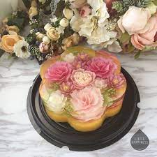 Pin By Anna Ryuu On 3d Flower Jelly Cake Decorating Techniques Moon Cake Cake