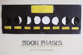 Printable Moon Phase Craft Activity Learncreatelove