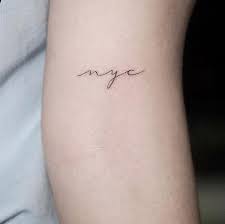 Cute Handwritten Script Nyc Forearm Tattoo Tattoos Inspirational Tattoos E Tattoo