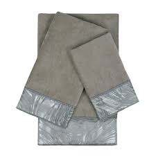 Product title christmas hand towels with decorative red truck prin. Sherry Kline Cynthaina Grey 3 Piece Embelished Towel Set Walmart Com Walmart Com