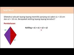 Contoh Soal Luas Dan Keliling Layang Layang Layang Layang Matematika Belajar