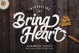 Rhonde is a modern classic typeface with large set of alternative uppercase and lowercase letters with swashes that can be this is the demo version. Bring Heart Extras