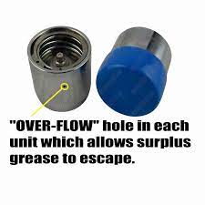 Trailer Bearing Buddies 2pcs Bearing Protectors With Dust Caps 45mm Include Grease Overflow Hole Tru