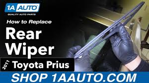 The contoured, spring steel beams will hug the curvature of your windshield, so you. How To Replace Rear Wiper Blade 10 15 Toyota Prius Youtube