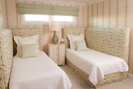 This unique headboard set consists of a twin and king headboard by renowned mexican designer arturo pani. L Shaped Headboard On Twin Bed Transitional Girl S Room
