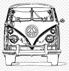 Candy hippie detailed coloring pages for adults and big kids. Volkswagen Clipart Hippie Vw Bus Coloring Page Hd Png Download Vhv