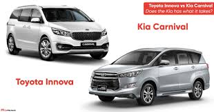 The kia carnival is also known as the kia sedona in. Toyota Innova Vs Kia Carnival Does The Kia Has What It Takes