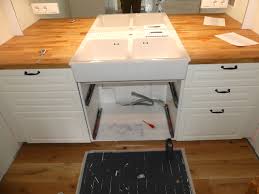 One for hot water, and one for cold water. Installing The Sink Ikea Kitchen
