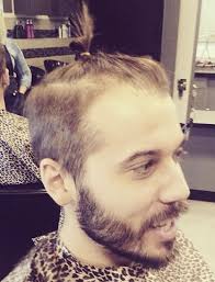 Neatorama posts tagged pineapple haircut. A Picture Of A Blonde Dude With A Pineapple Manbun Style Right After Getting A Haircut At The Hair Salon Man Bun Hairstyle
