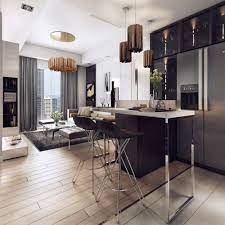 Luxurious Apartment With Dark Interiors And Stunning Lighting See More Http Modernhom Luxury Apartments Interior Modern Apartment Apartment Interior Design
