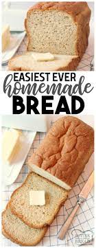 Easy Bread Recipe Made With Simple Ingredients Detailed Instructions Showing How Homemade Bread Recipes Easy Homemade Bread Easy Best Homemade Bread Recipe