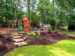 Leveling A Sloped Yard Backyard Slope Landscaping Ideas Ideas For Landscaping A Hill Land Sloped Backyard Backyard Hill Landscaping Sloped Backyard Landscaping