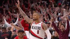 It was damian lillard taking dame time or lillard time (whichever you prefer) to a national level. Nba Portland S Damian Lillard Hits Incredible Game Winning Shot Waves Thunder Goodbye Bbc Sport
