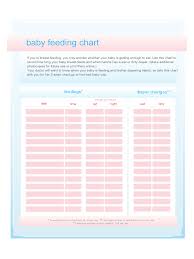 Baby Feeding Chart 5 Free Templates In Pdf Word Excel