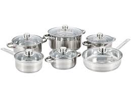 Set de batería de cocina 7 piezas de acero inoxidable incluye: Bateria Cocina 12 Piezas Festin Acero Inoxidable Metalico