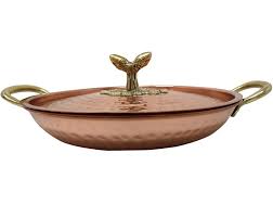We are successfully established distributor, supplier, trader and exporter of an exclusive range of copper bottom utensils in ahmedabad, gujarat, india. Buy Ajuny Copper Cookware Karahi Bowls Pot With Two Brass Handles And A Lid Indian Kitchen Utensil Hand Hammered Capacity 1400 Ml Online At Low Prices In India Amazon In