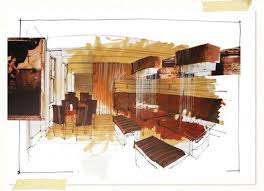 Marker Rendering Interior Design Nabroski Eskiz Proekty