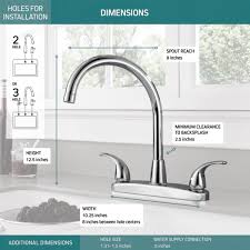 Kitchen faucet leaking from neck. P299568lf Two Handle Kitchen Faucet