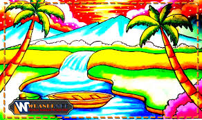 Contoh gambar pemandangan kartun 3d berwarna yang indah dan mudah ditirukan. Contoh Gambar Mewarnai Pemandangan