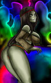 ass hippie lollipop chainsaw maniacpaint mariska oddrich tagme  zombie girl 