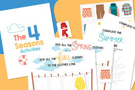 free printable four seasons worksheets frugal mom eh