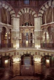 palace chapel of charlemagne late 8th cent carolingian architecture interior germany carolingian palatine chapel pre romanesque