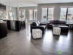 Lastly, kitchens open to dining room and living room designs make better use of natural light. Newly Built House Sold In Regina Harbour Landing Comfree 481415 Living Room Flooring Trendy Living Rooms Room Flooring