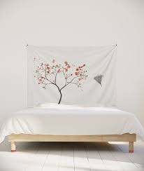 Lb zen tapisserie murales bouddha tenture tapisserie lotus rose,orchidée blanche,bambou vert tapisserie pour salon chambre dortoir murale décoration,150cm large x 100cm hauteur. La Tenture Murale L Atout Deco Indispensable Pour 2018 Myquintus